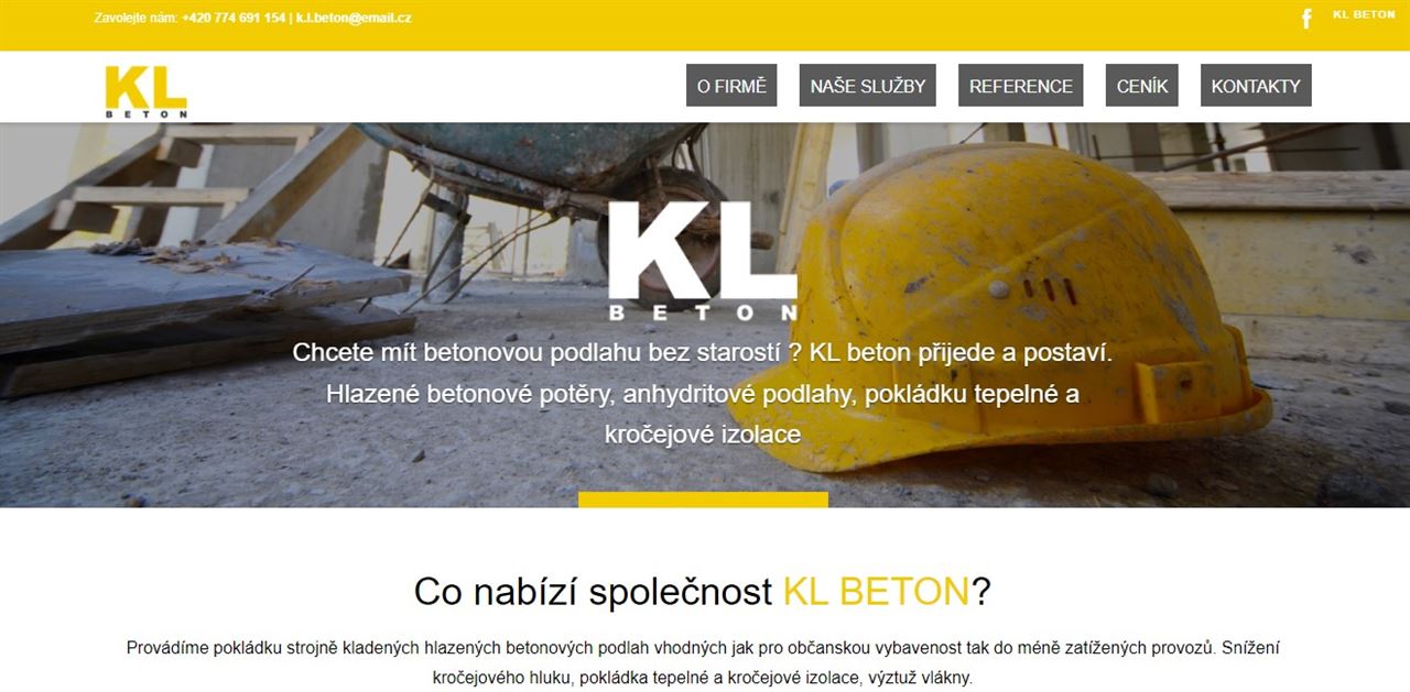 KL BETON - pokládka strojně kladených betonových podlah