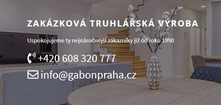 Gabon Praha s.r.o. - výroba nábytku na míru